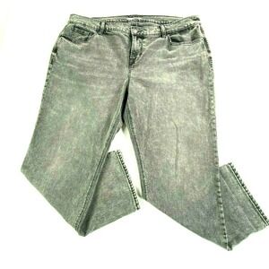 Old Navy Womens Boyfriend Jeans Mid‎ Rise Belt Loops Stretch Gray Size 16 Petite